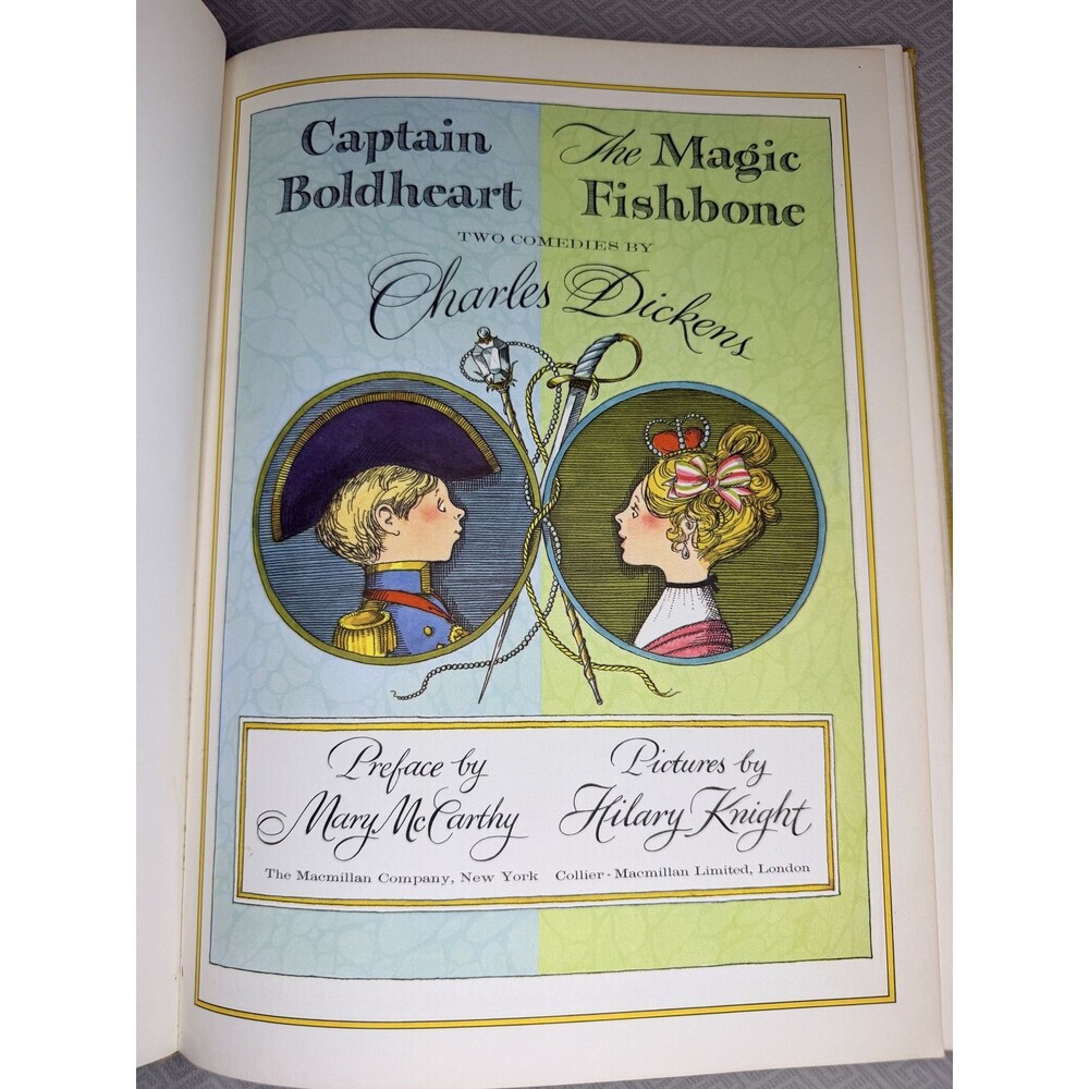 1964 1st Edition Capt Boldheart & The Magic Fishbone Charles Dickens Hilary Knig